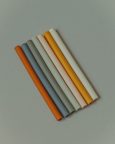 Coucou Baby Silicone Straw Set, 7 Pack